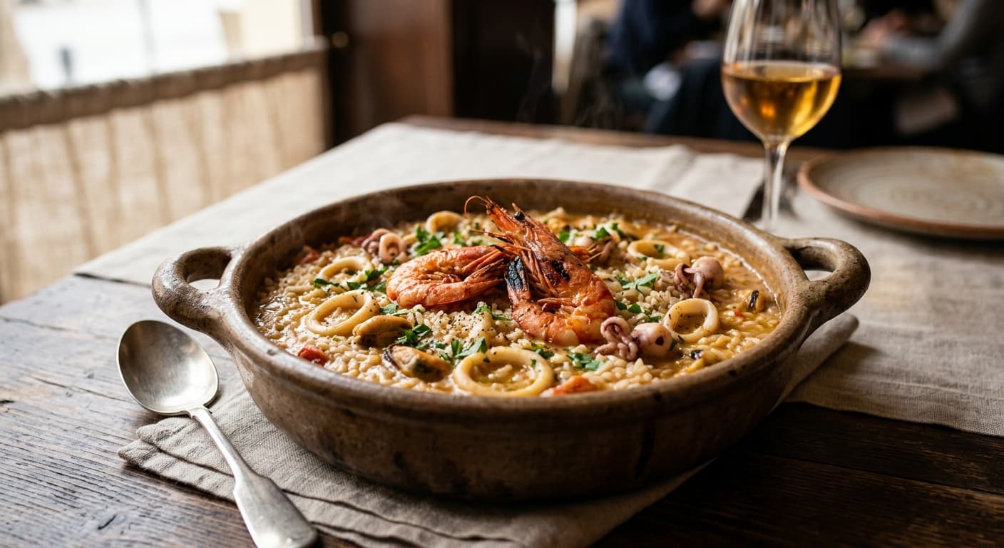 Arroz meloso de marisco
